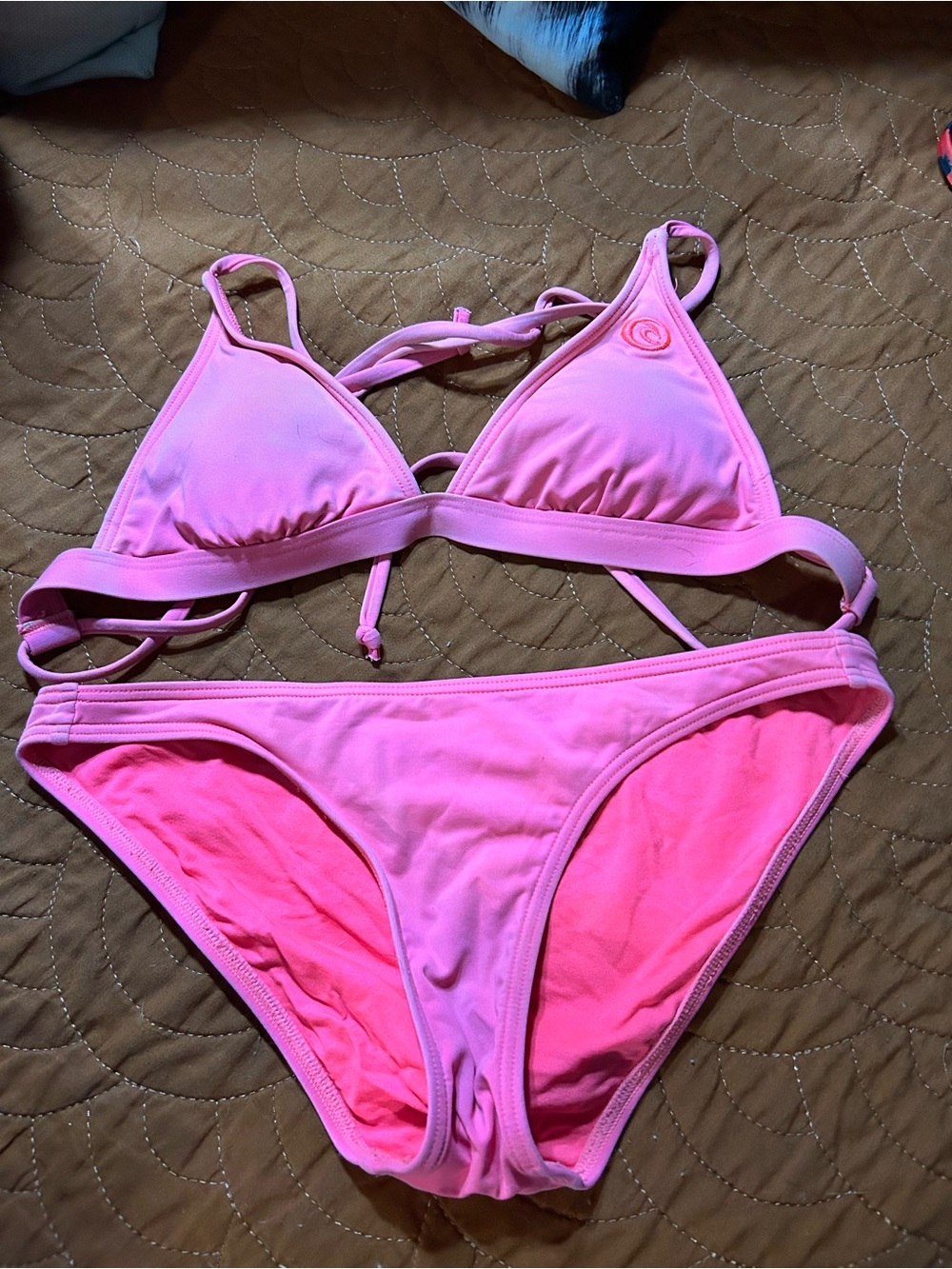 Rip Curl Pink Women's Triangle Bikini Set